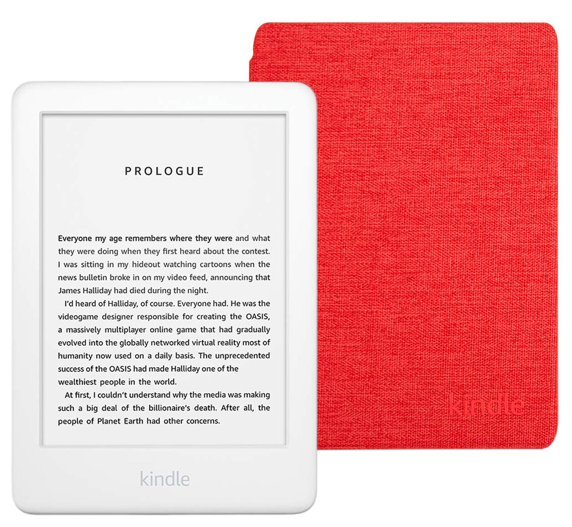 Электронная книга Amazon Kindle 10 8Gb SO White с оригинальной обложкой Punch Red