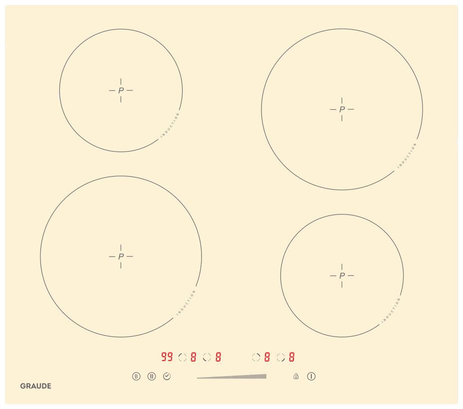 Встраиваемая электрическая варочная панель Graude IK 60.0 AC