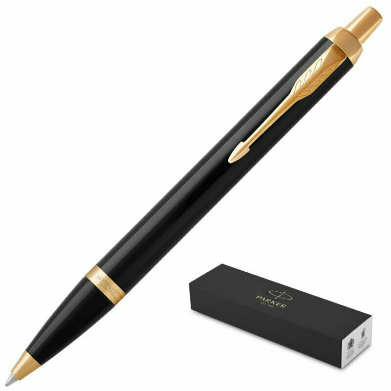 ручка шариковая Parker "IM Core Black CT", 0,7 мм, синяя, корпус чёрный - фото №3