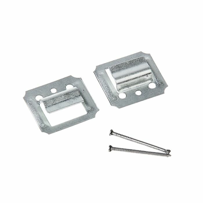 фото Кляймер ЛОМ, №3,5, оцинкованный, с гвоздями, 100 шт, 2 штуки