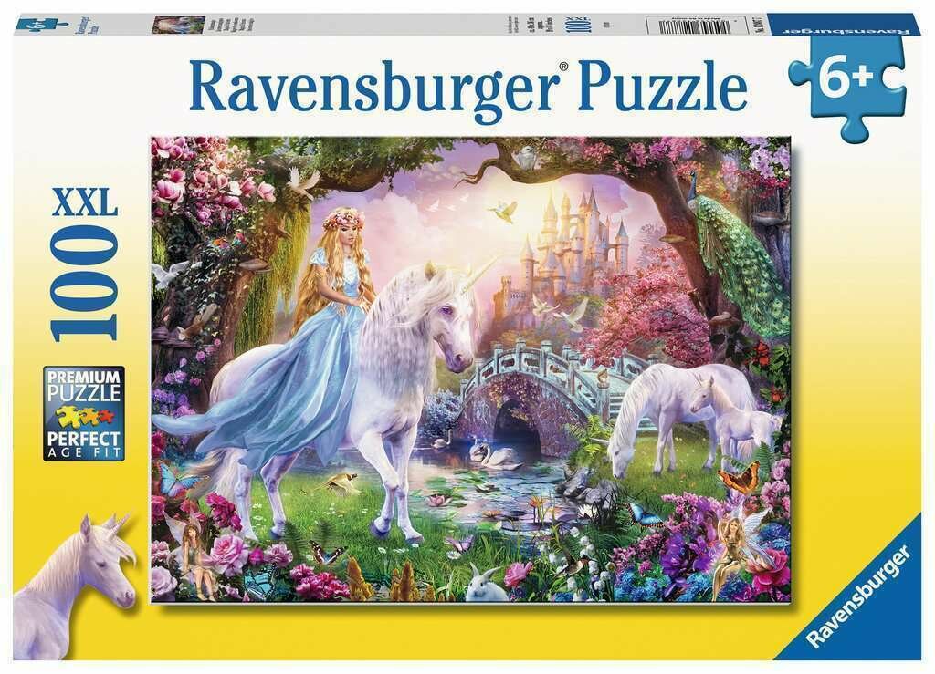 Ravensburger. Пазл карт. 100 "Волшебный единорог" арт.12887