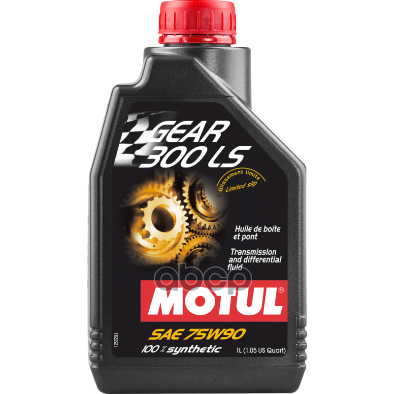 Трансмиссионное масло MOTUL 75W90 синтетическое 1л - фото №1