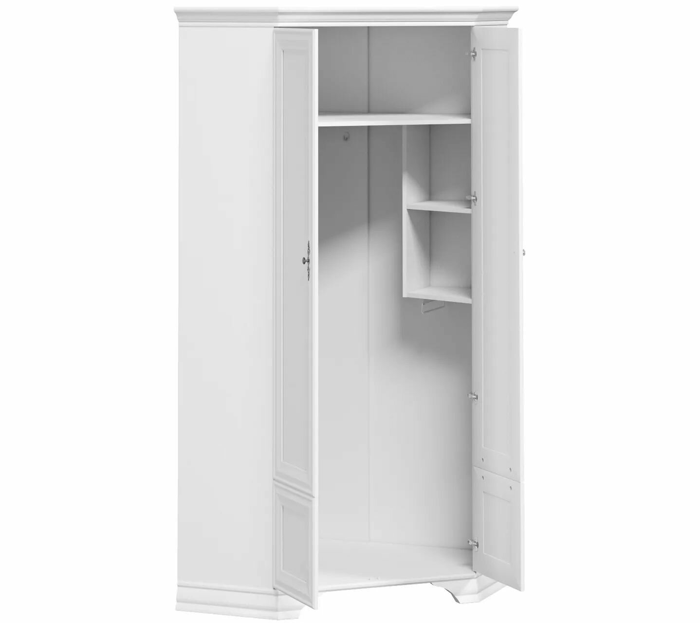 Шкаф платяной Кентаки SZFN2D BlackRedWhite 00010104, SZFN2D (DK) - фото №4