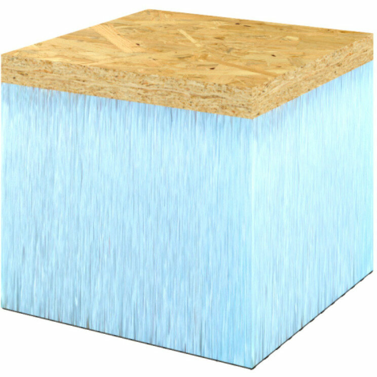 фото Панель Руспанель РПГ (Ruspanel RPG) Sandwich (Сэндвич) #1 1200х600х90 мм ОСБ+RPG