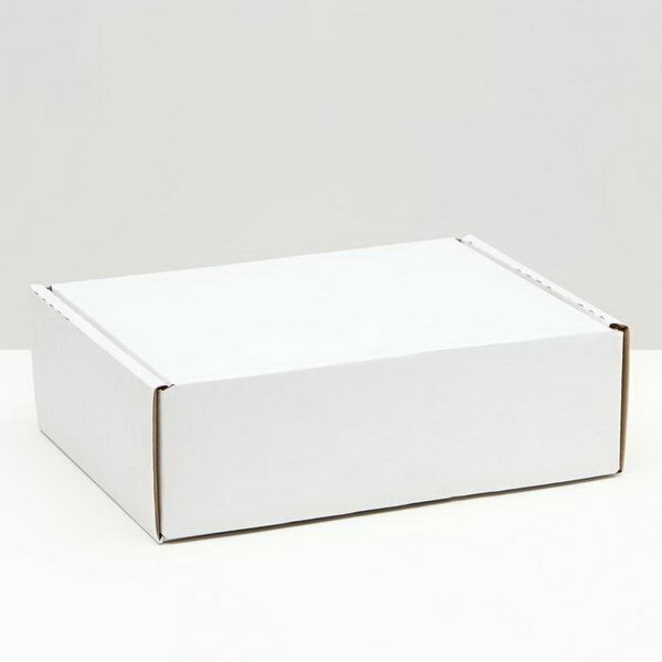 Коробка-шкатулка белая 27 x 21 x 9 см