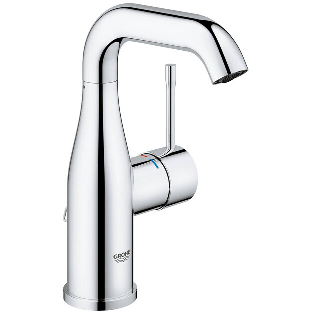 Смеситель для раковины Grohe Essence с цепочкой и средним изливом, хром (23480001)