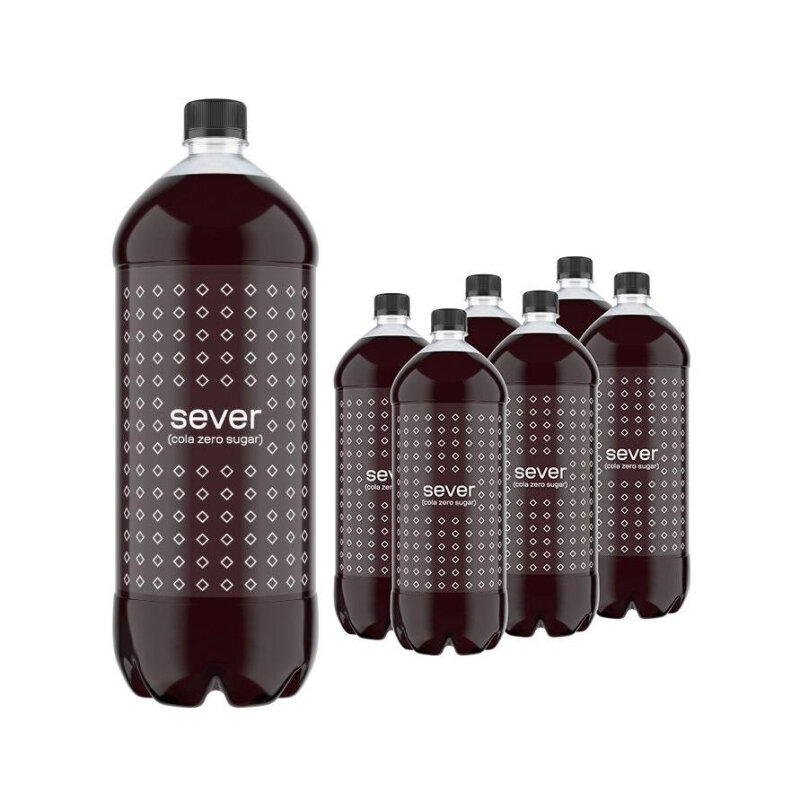 Напиток Sever Cola ZERO SUGAR без сах ПЭТ 2лx6 шт/уп - фотография № 1