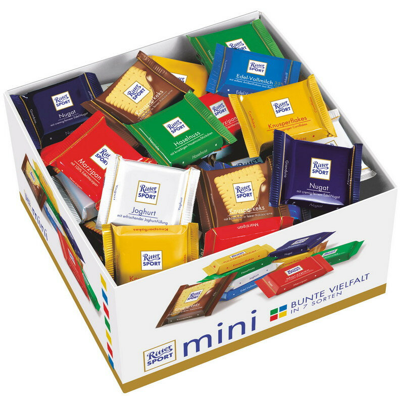 Шоколад Ritter sport мини-ассорти Bunter Mix (7вкусов) 84шт/уп