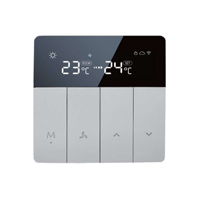 Умный термостат для теплого водяного пола Heatсold Smart Heat Pump Thermostat Silver (TH125T)