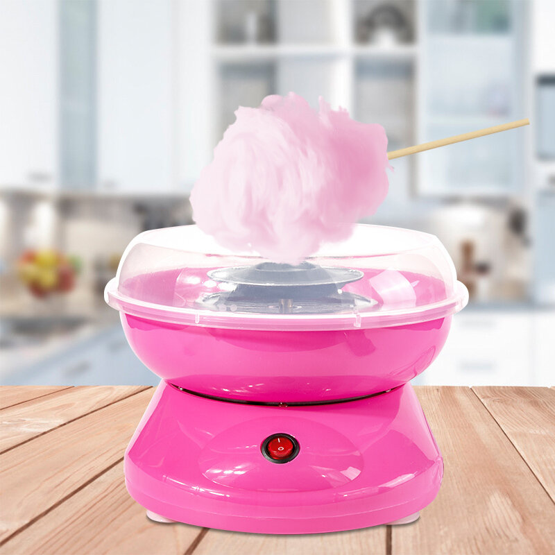 Аппарат для изготовления сладкой сахарной ваты Cotton Candy Maker Pink - фотография № 1