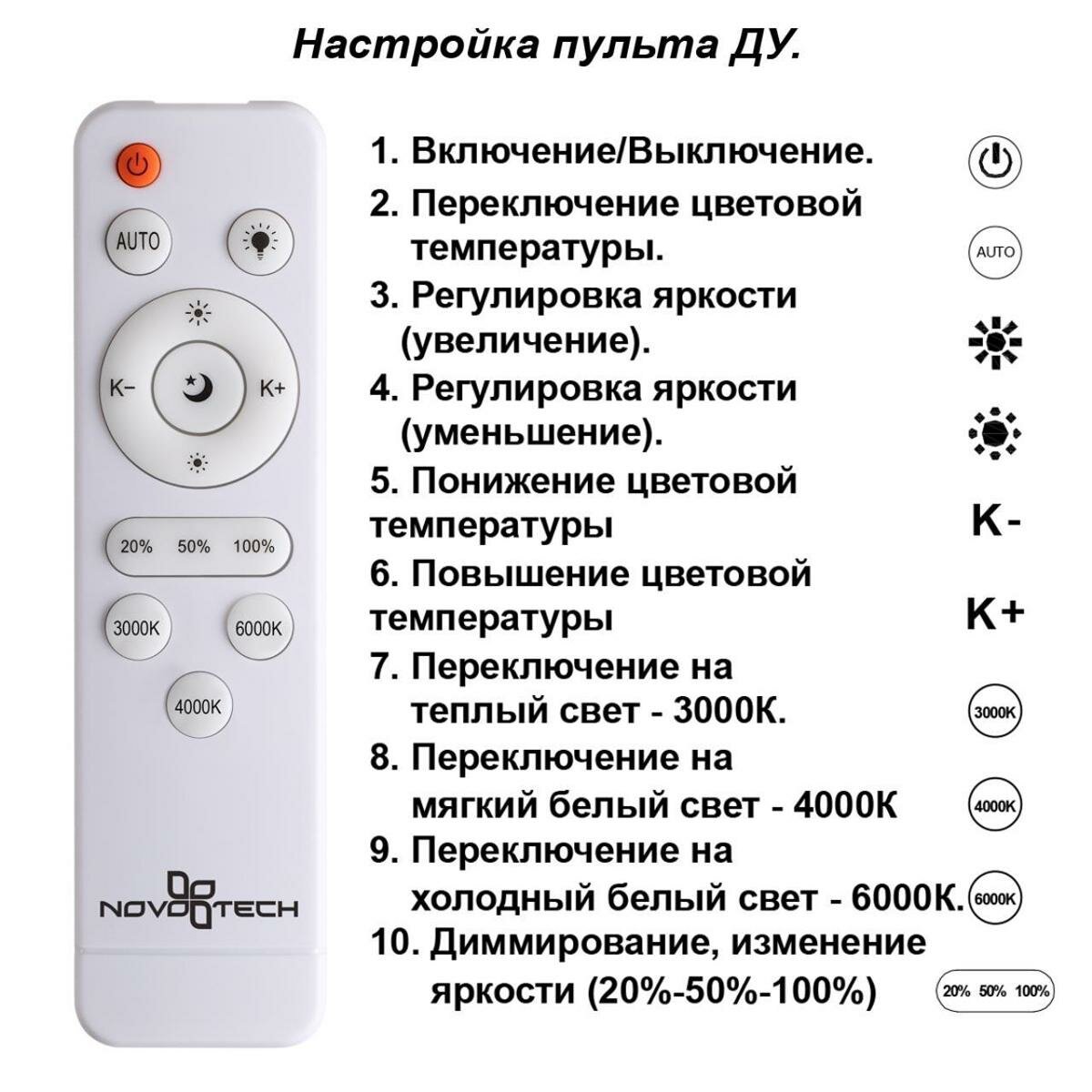 Потолочная светодиодная люстра Novotech Calm 358932 - фотография № 2