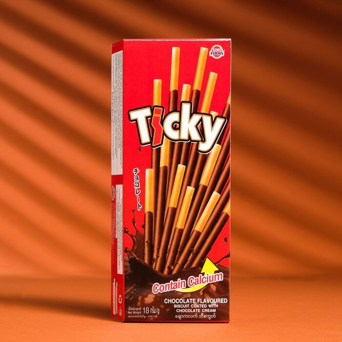 Бисквитные палочки Ticky покрытые шоколадным кремом, 18 г - фотография № 2