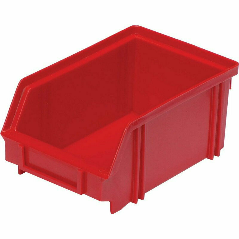 Ящик (лоток) универсальный полипропиленовый 170x105x75 мм красный, 1028933 - фотография № 1