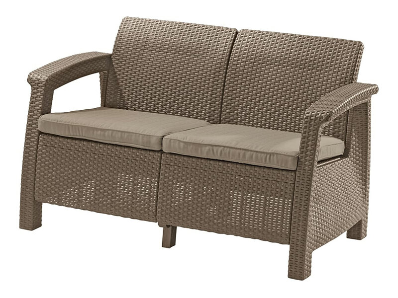 Диван Keter Corfu Love Seat Cappuccino 227644