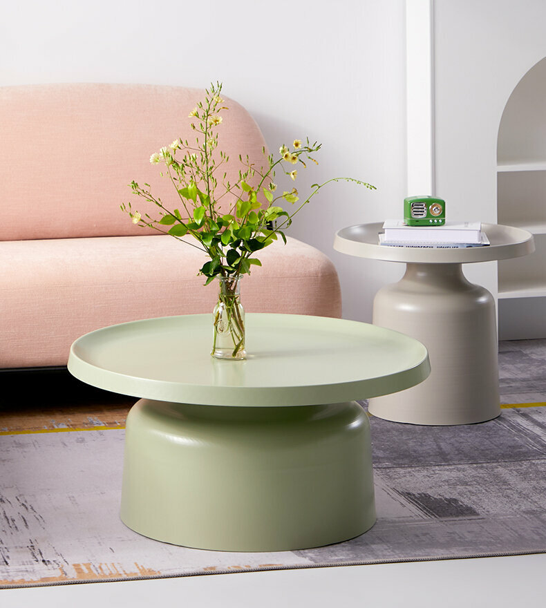 Кофейный столик в стиле Lulu Coffee Tables by Tallira Furniture высокий (белый) - фотография № 3