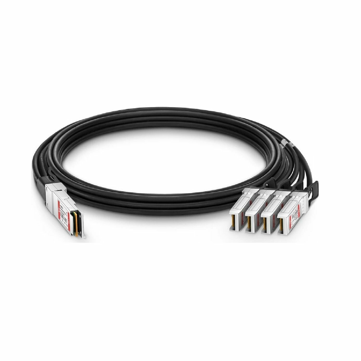 Аксессуар FS Твинаксиальный медный кабель/ Customized 100G QSFP28 to 4x25G SFP28 Passive Direct Attach Copper Breakout Cable Compatible Brands 1m