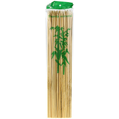 Шампур бамбуковый 34,5х0,4см, 40-42 штук в упаковке (Китай) - фотография № 1