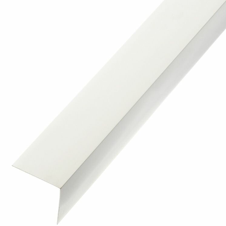 Угол отделочный из ПВХ 25х25мм белый (27м) / Уголок отделочный пластиковый 25х25мм белый (27м)