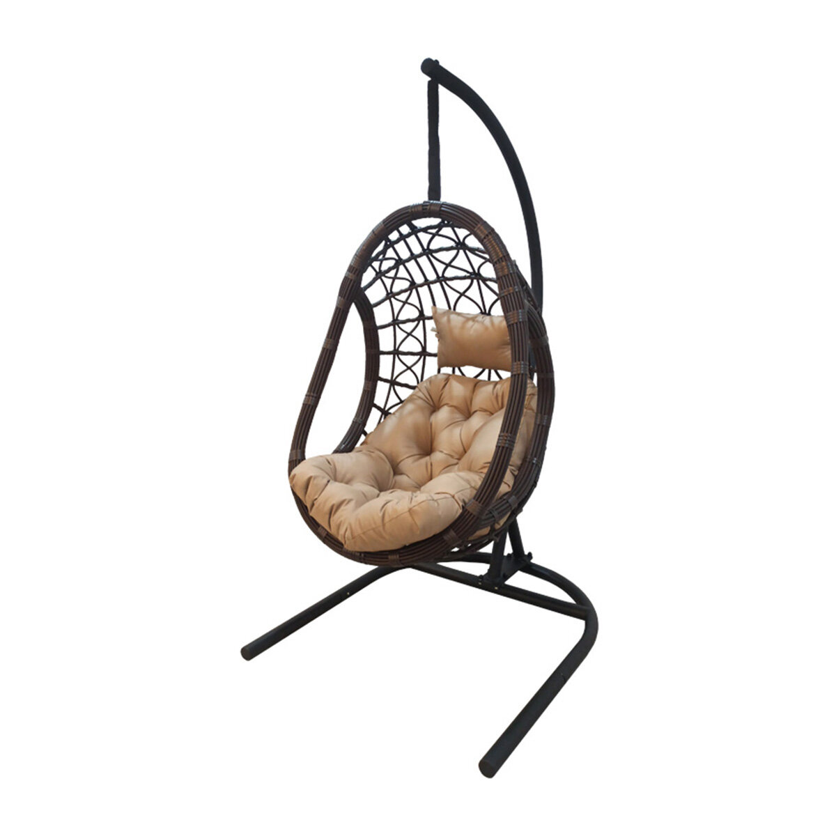 Кресло подвесное Alfart Bronte Tubo, 102 x 205 x 126 см, темно-коричневое