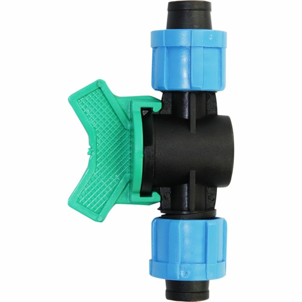 фото Проходной кран для ленты капельного полива MasterProf дс.060129