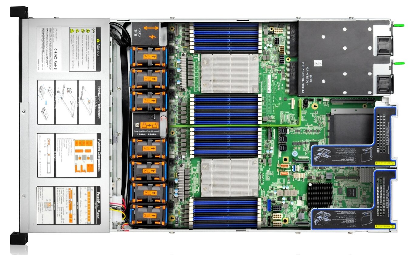 Серверная платформа Gooxi SL101-D10R-G3 0210010059/1U/2x4189/ 32xDDR4-3200 RDIMM/LRDIMM/ 10x25"M2