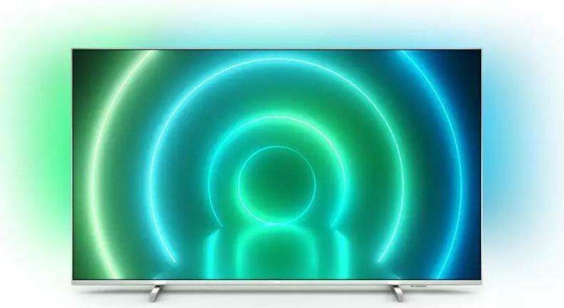 Телевизор Philips 70PUS7956/60, 70", LED, 4K Ultra HD, Android, серебристый