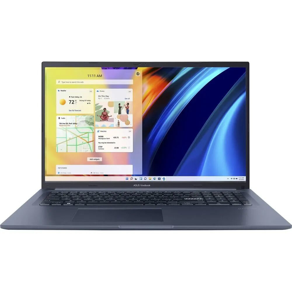 Ноутбук ASUS Vivobook 17 M1702QA-AU029W Ryzen 7-5800H/16G/512 SSD/17,3" FHD(1920x1080) IPS/Radeon Vega/Win11 Синий, 90NB0YA2-M00150