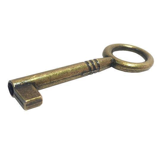 Ключ мебельный SISO №0007 для врезных замков, L=35 мм, бронза - фотография № 2