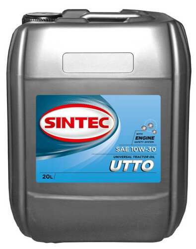 Масло гидро-трансмиссионное SINTEC UTTO 10W30 (GL-4) 20л (1шт/уп)SINTEC UTTO 10W30 (GL-4) 20л