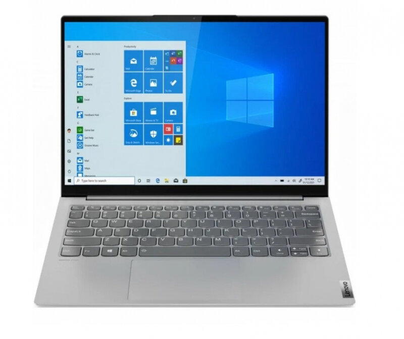 Ноутбук Lenovo Yoga Slim 7 13ACN5, 13.3" (2560x1600) IPS/AMD Ryzen 7 5800U/8ГБ DDR4/512ГБ SSD/Radeon Graphics/Windows 11 Home EN/Английская клавиатура, серебристый [82CY001HRM]