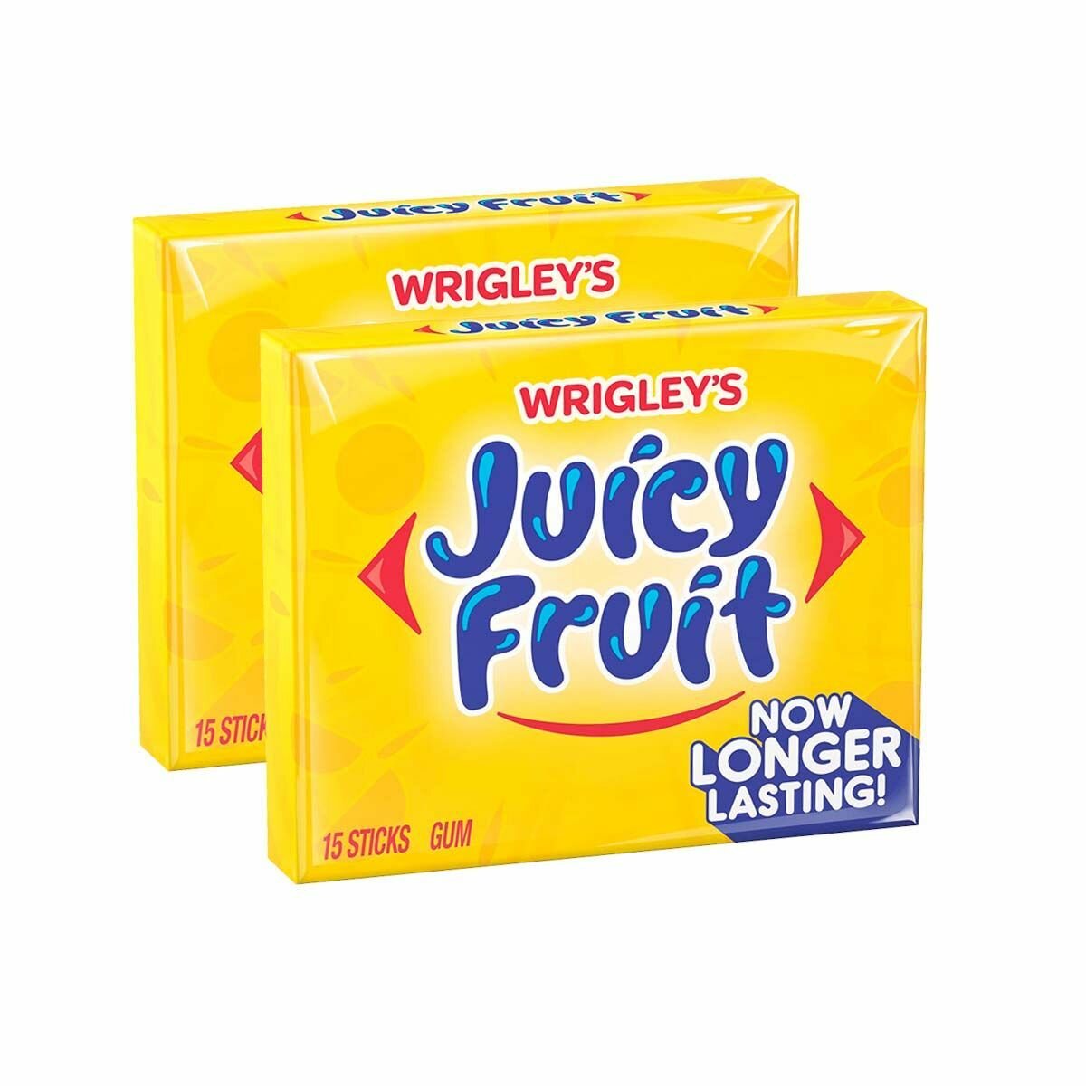 Жевательная резинка Wrigley's Juicy Fruit Original со вкусом фруктов (США), (15 пластинок) (2 шт)