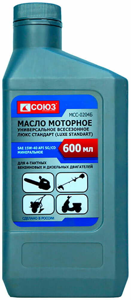 Масло Союз UNIVERSAL MOTO 4T SAE 15W-40 минеральное 0.6 л (МСС-0204Б)