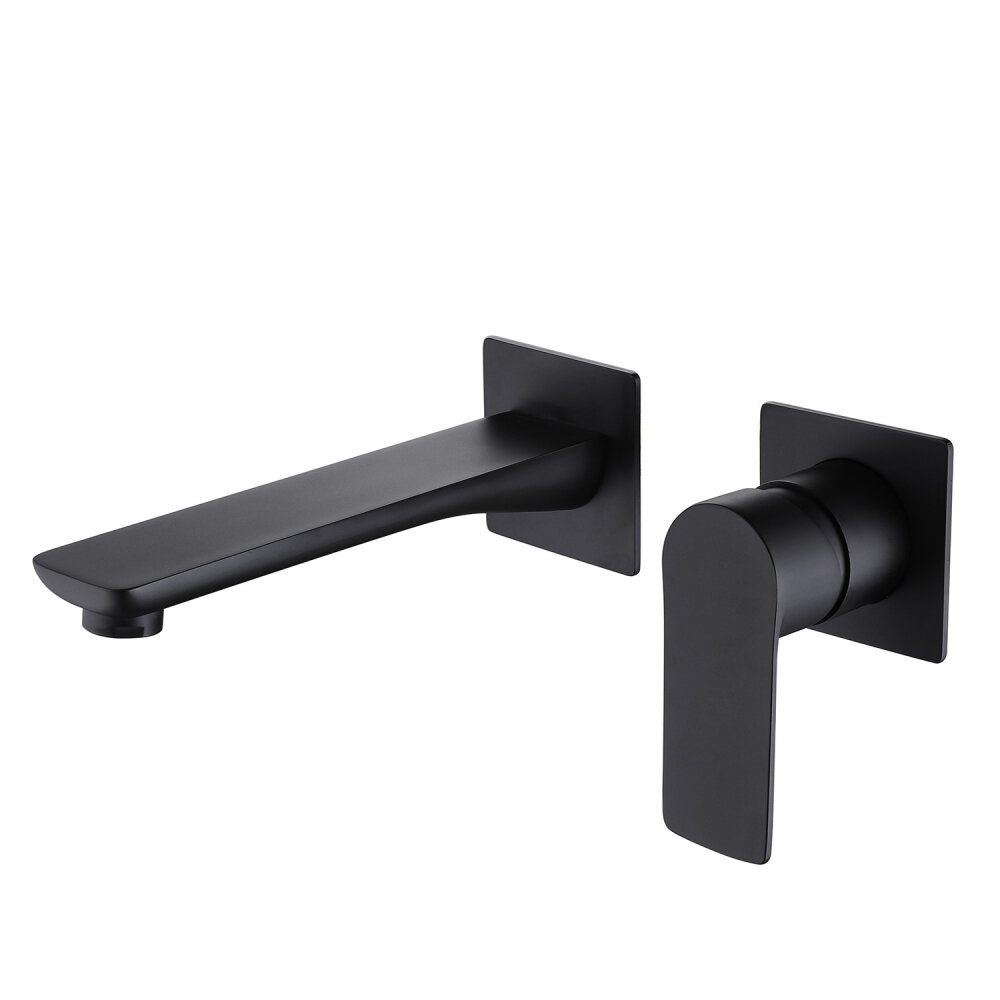 Смеситель Abber Weiss Insel AF8082B черный матовый, со встраиваемой частью