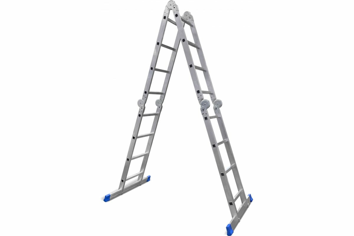 Алюминиевая лестница-трансформер LadderBel 4 секции по 4 ступени LT444PROF - фотография № 2