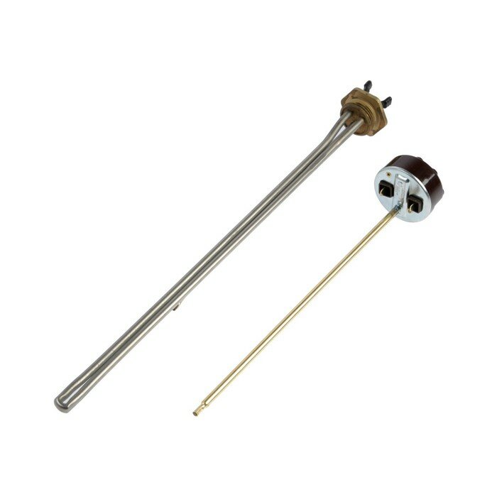 фото Тэн "итатэн", радиаторный, 1.5 кВт, d=33 мм, правый, 450 мм, с термостатом