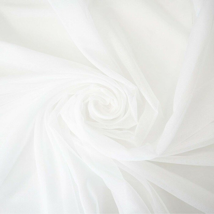 Тюль Witerra Сияние 150х275 см, белый, вуаль, п/э 100% - фотография № 3