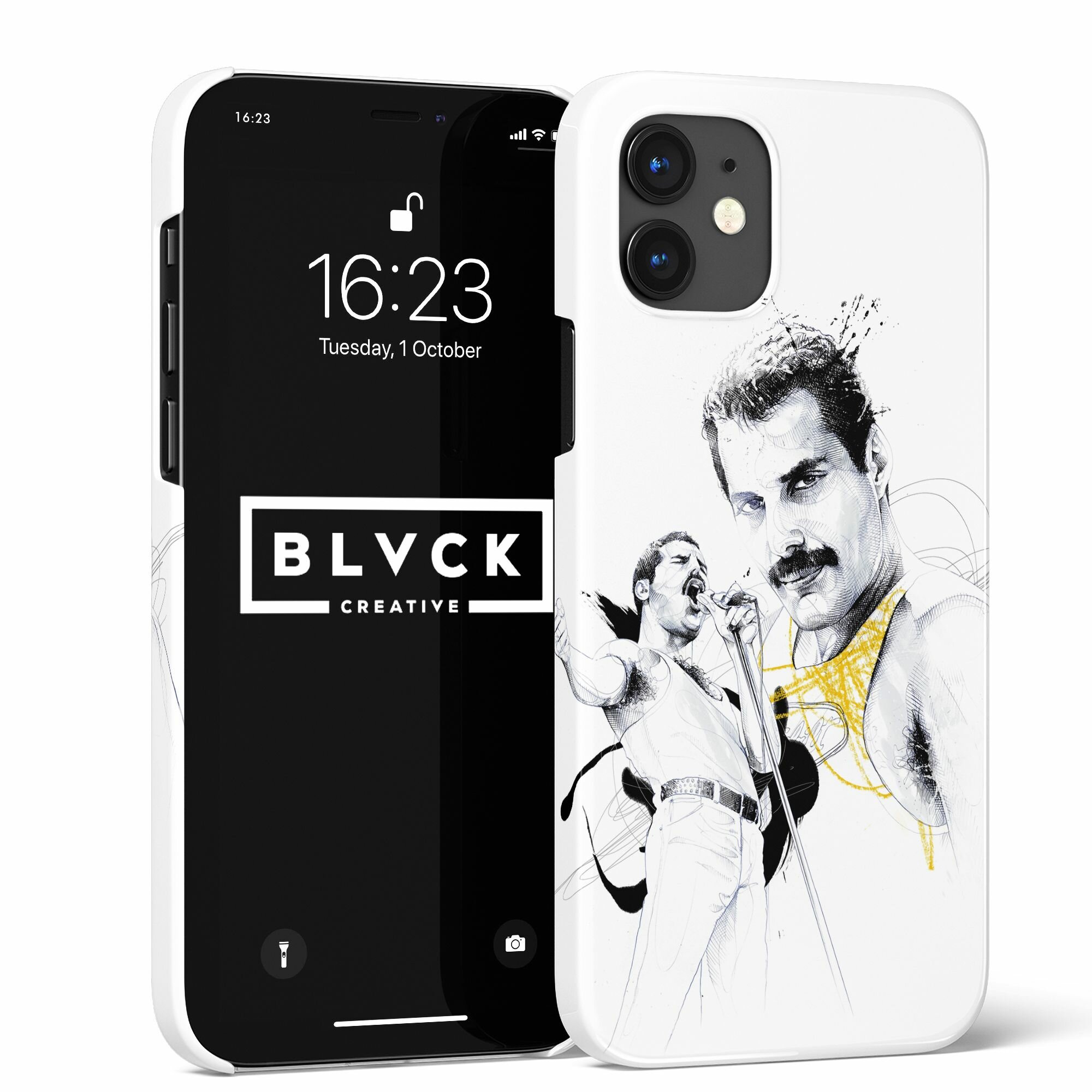 фото Чехол для IPhone X/XS с рисунком "Freddie Mercury Фредди Меркьюри"