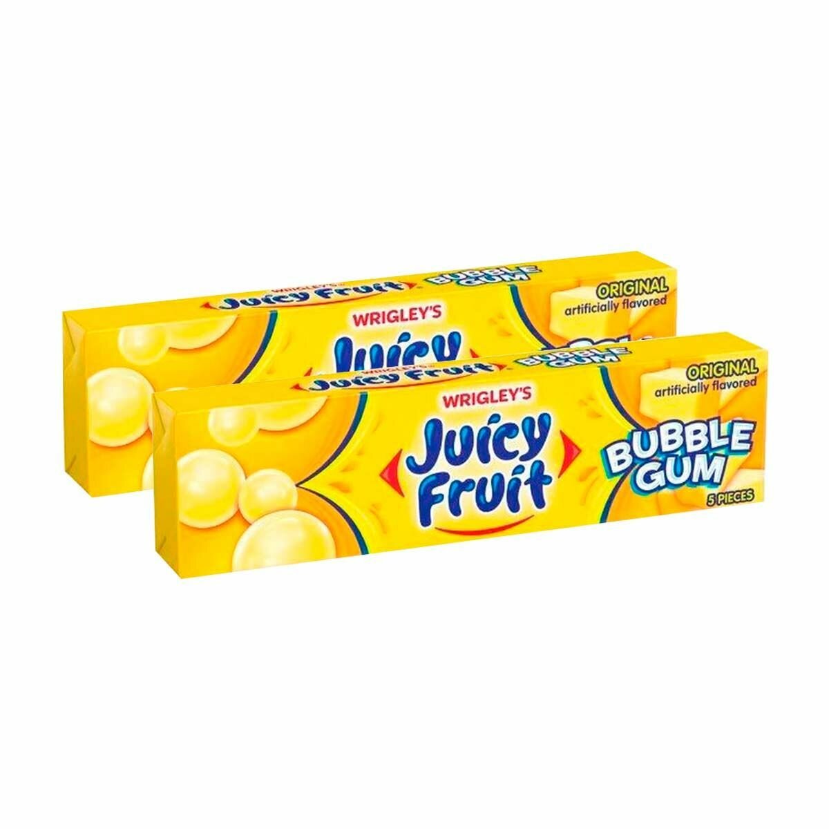 Жевательная резинка Wrigley's Juicy Fruit Original (США), 5 пластинок (2 шт)