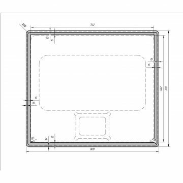 Зеркало Dreja.eco Tiny LED 70/80 (99.9025) - фотография № 2