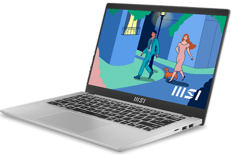 MSI Ноутбук MSI Modern 14 C12M-240XRU 9S7-14J111-240 Core i5 1235U 8Gb SSD512Gb 14" IPS FHD DOS silver