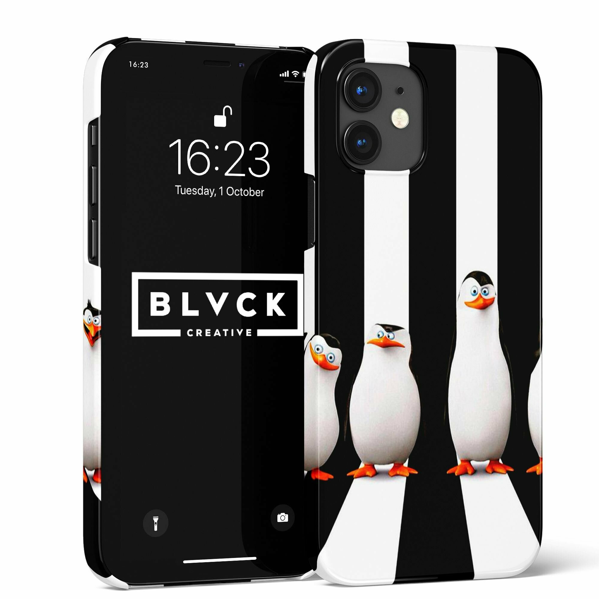 фото Чехол для IPhone XR с рисунком "Penguins of Madagascar" / Накладка с принтом Пингвины Мадагаскара