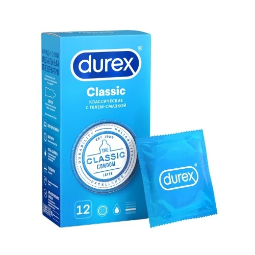 Durex Classic презервативы классические 12 шт.