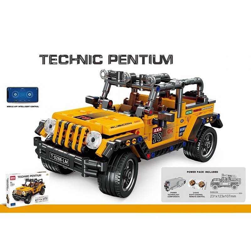 Конструктор радио/блютуз управление 532 детали джип Wrangler (FF10015)