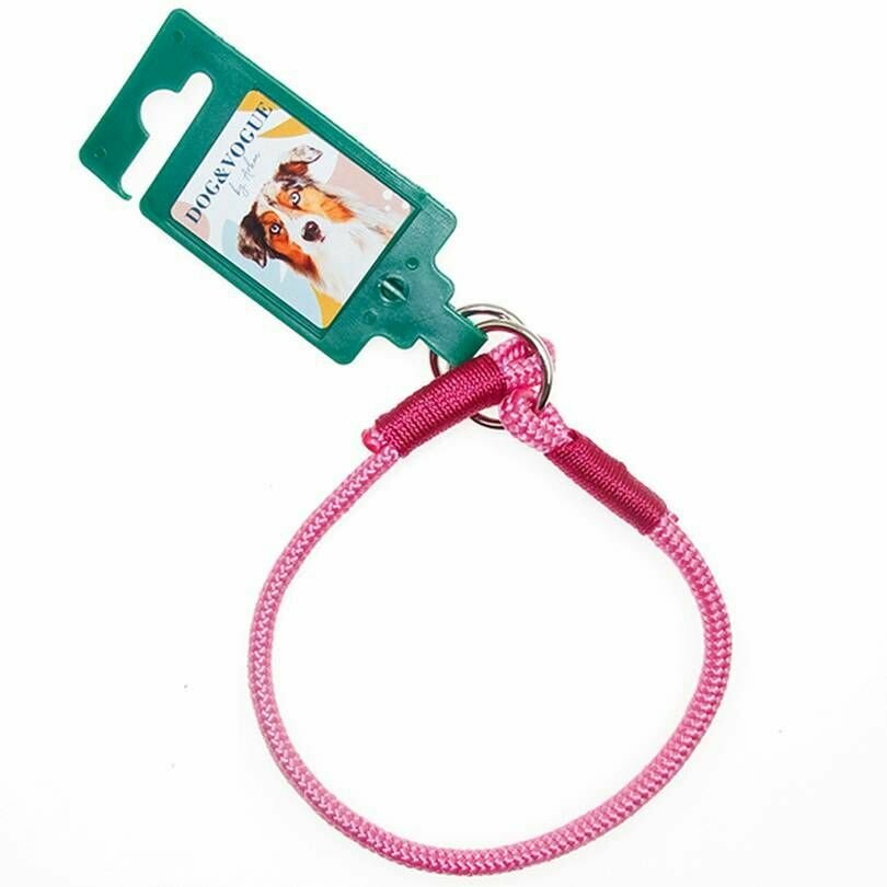 фото Ошейник-удавка Аркон, красный, ширина 6 мм, ОШ максимальный 37 см, Dog Vogue Rope, 1 шт.