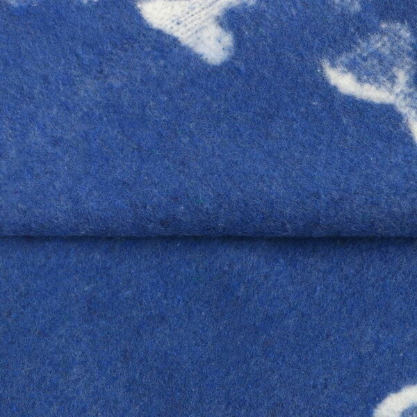 Одеяло байковое Мышки 100х140см, цвет синий 400г/м 100% хлопок - фотография № 3
