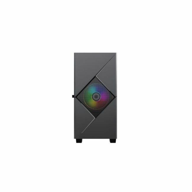 Корпус GameMax mATX case, black, w/o PSU, w/1xUSB3.0+1xUSB2.0, w/1x12cm ARGB front fan (GMX-12-Rainbow-C9), w/1x12cm ARGB rear fan (GMX-12-