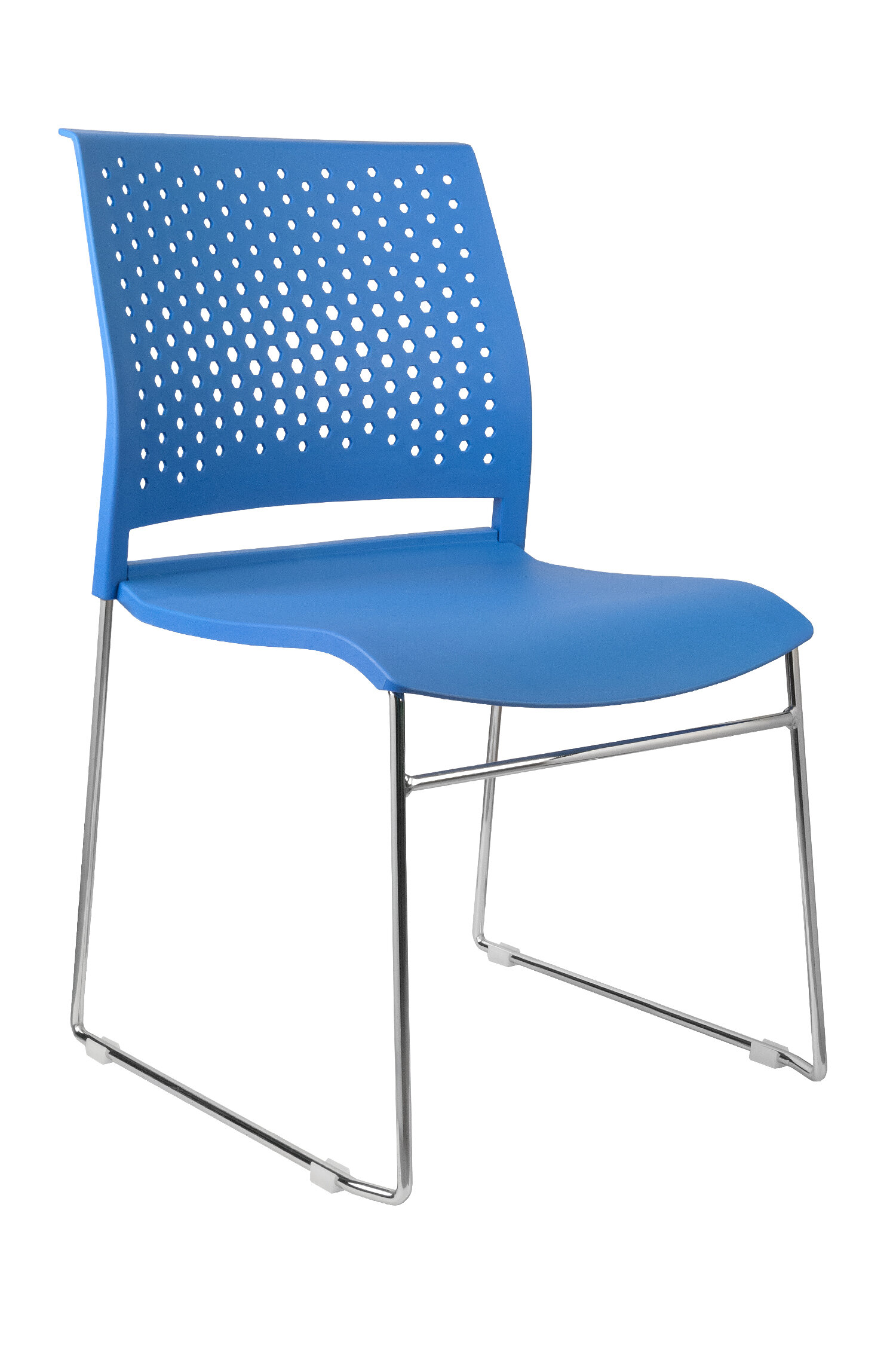 Офисное кресло для посетителей Riva Chair D918 Синий пластик