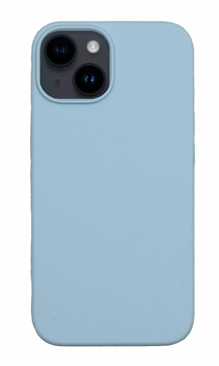 Чехол-накладка для iPhone 14, Silicon Case, без лого, небесно-голубой