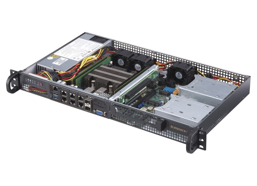 Серверная платформа Supermicro SYS-5019D-4C-FN8TP/1U/1x2518/ 4xDDR4-2666/ x25"M2