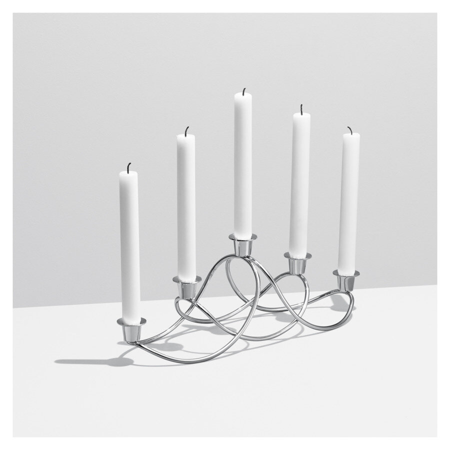 Подсвечник для 5-ти свечей Georg Jensen Гармония 14,3см - фотография № 4